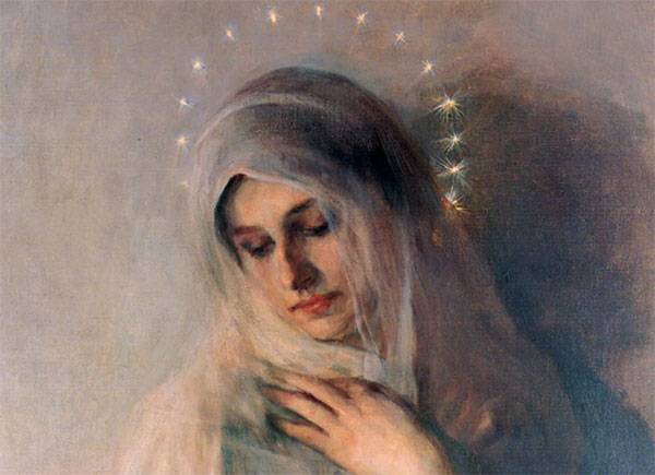Djevica Marija ilustracija