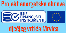 Banner za projekt energetske obnove dječjeg vrtića